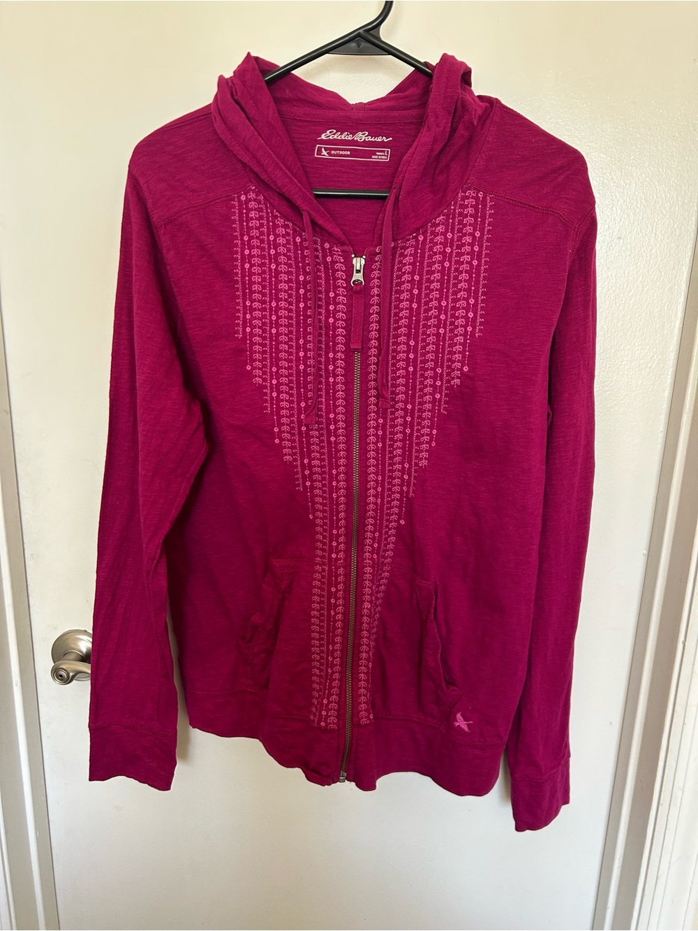 Eddie Bauer Women's Raspberry Zip-Up Hoodie Jacket